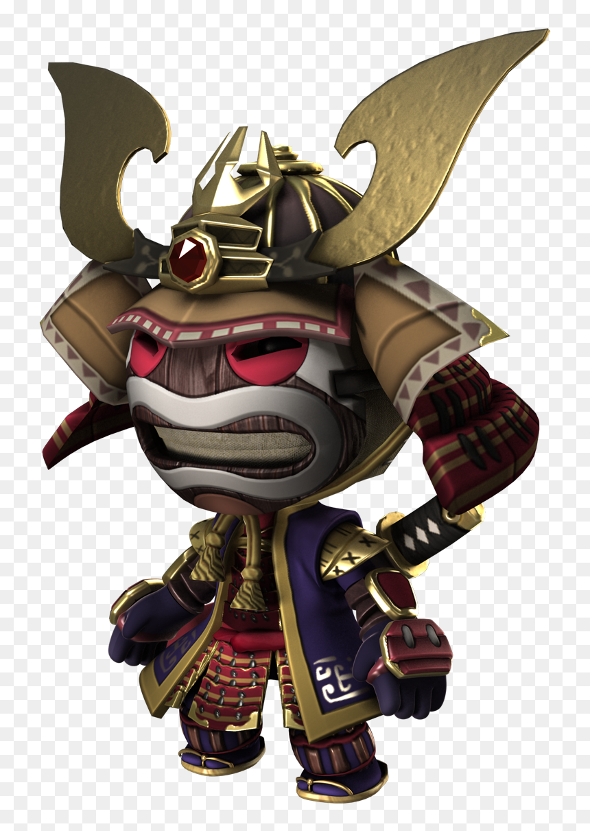 Little Big Planet Samurai, HD Png Download - samurai mask png