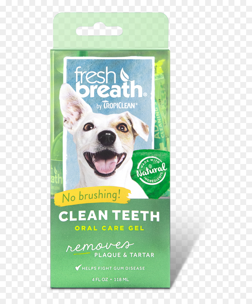 How To Use Fresh Breath By Tropiclean Oral Care Gel - Tropiclean Fresh Breath Oral Care Gel, HD Png Download - dog teeth png