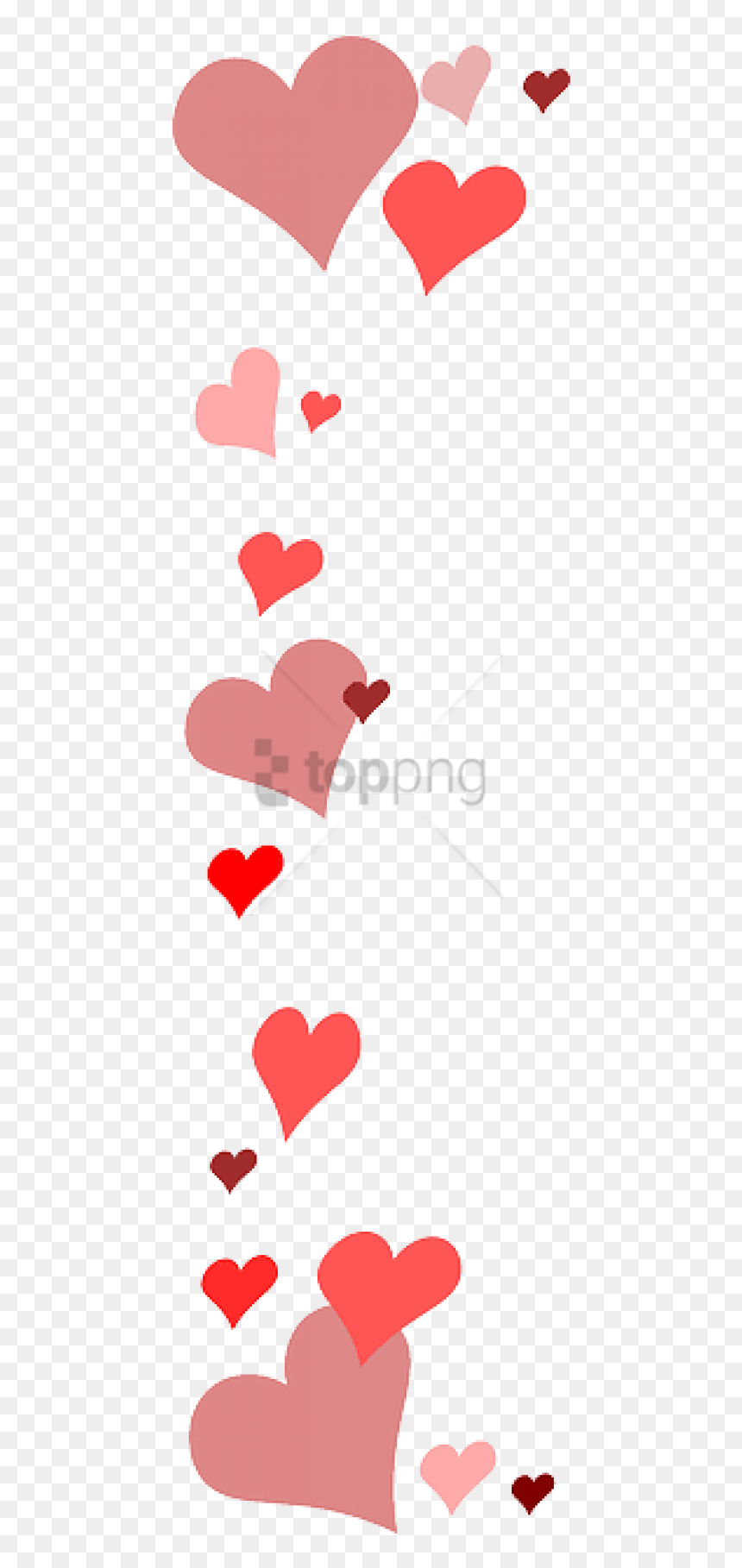 Free Png Download Red Heart Border Transparent Png - Valentines Border Clip Art, Png Download - love border png