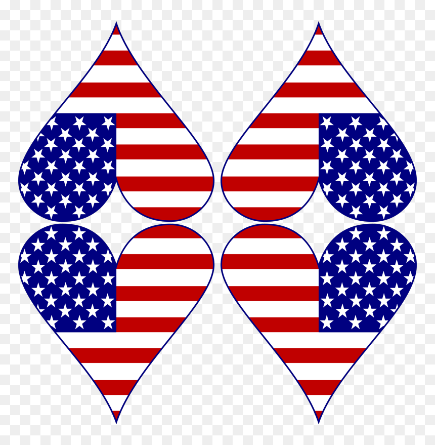 Transparent Heart Border Png - Jar Grippers, Png Download - american flag heart png