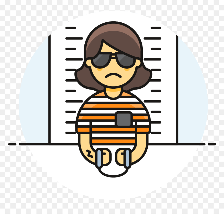 Transparent Pimp Glasses Png - Icon Prisoner Female Png, Png Download - asian hat png