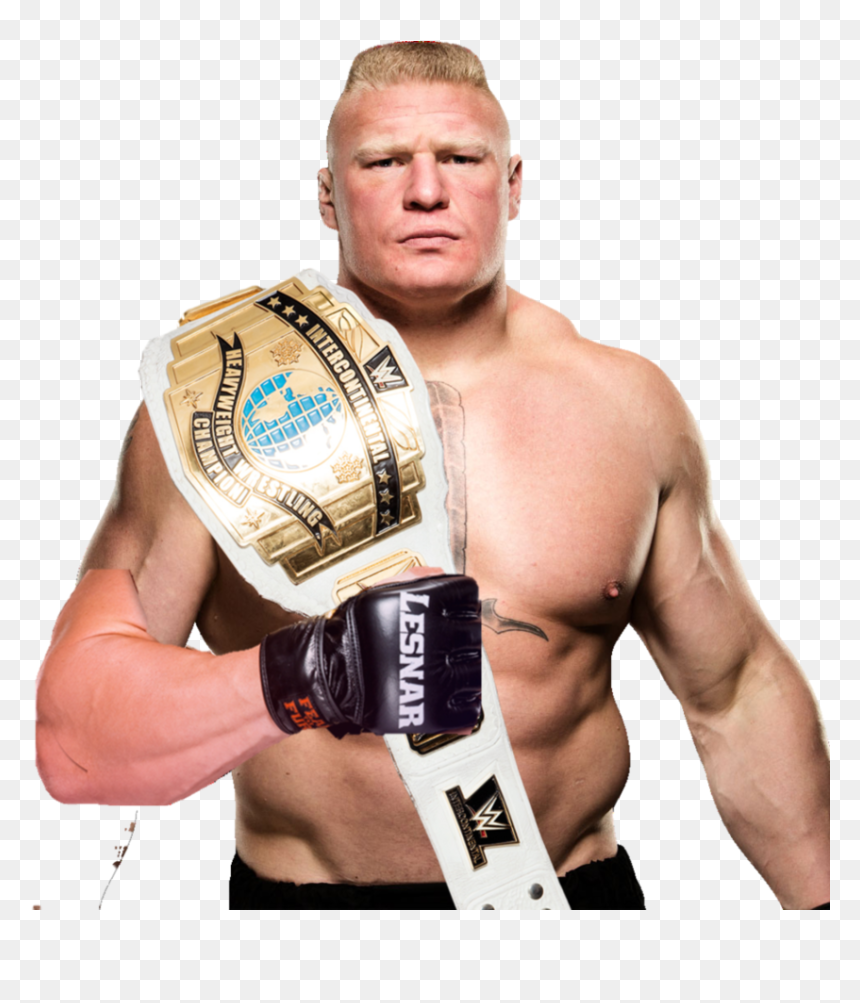 Brock Lesnar Ic Champion By A - Wwe Brock Lesnar Png, Transparent Png - paul heyman png