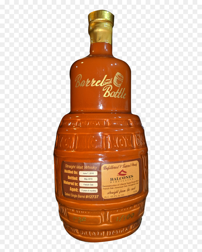 Balcones Cask Strength Single Barrel Select, HD Png Download - moonshine jug png