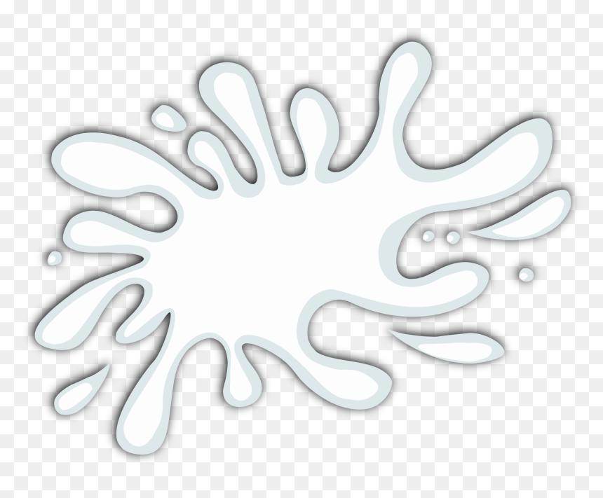 Milk Splat Blot 1 1 - Illustration, HD Png Download - american flag heart png