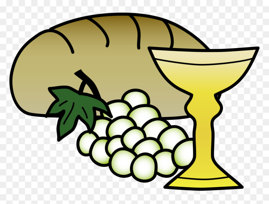 Line Art,plant,flower - Bread And Wine Clipart, HD Png Download - eucharist png