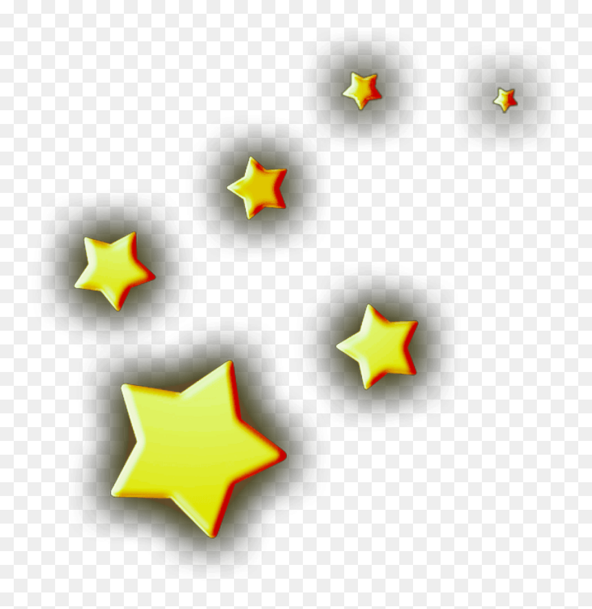 Mq Stars Star Glow Heaven Yellow Shadow, HD Png Download - glowing stars png