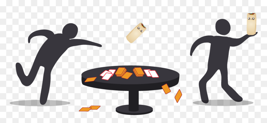 Playing Throw Throw Burrito - Throw Throw Burrito Game, HD Png Download - flying cards png