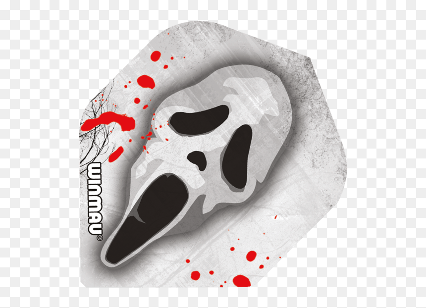 Winmau Mega Standard Scream Dart Flights - Goaltender Mask, HD Png Download - scream mask png