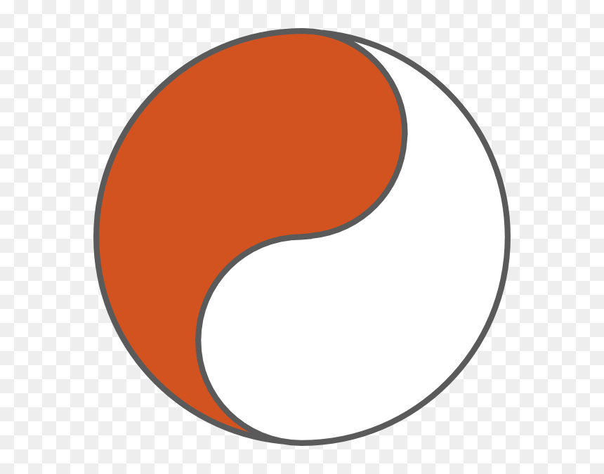 Orange And White Yin Yang Clipart , Png Download - Orange And White Yin Yang, Transparent Png - yinyang png