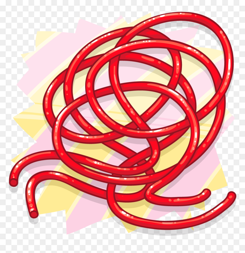 10 Strawberry Laces, HD Png Download - laces png