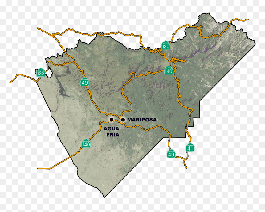 Old Mariposa Map, HD Png Download - family feud x png