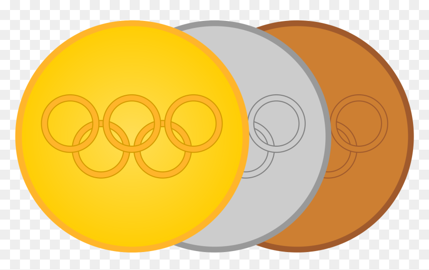 File Goldsilverbronze Medals Svg - Medal, HD Png Download - olympic gold medal png