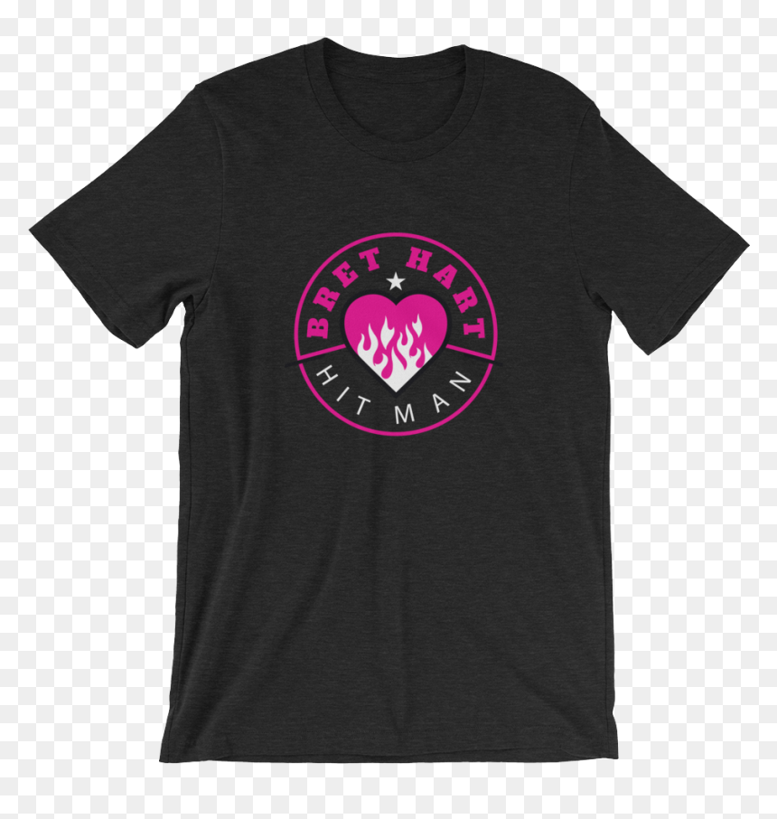 Bret Hart "flaming Heart - Jordan Myles Racist Shirt, HD Png Download - bret hart logo png