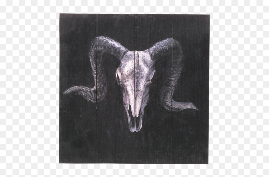 Ram Skull Painting, HD Png Download - aries sign png
