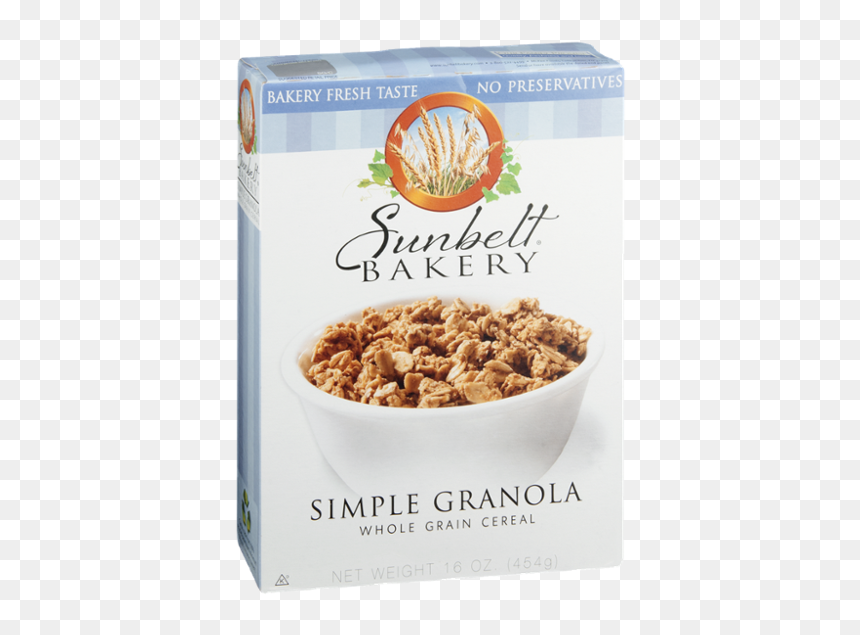 Sunbelt Bakery Simple Whole Grain Granola Cereal, HD Png Download - granola png