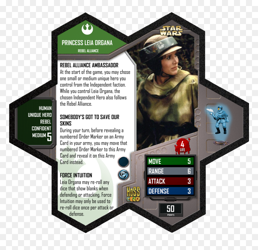 Heroscape Cards, HD Png Download - leia organa png