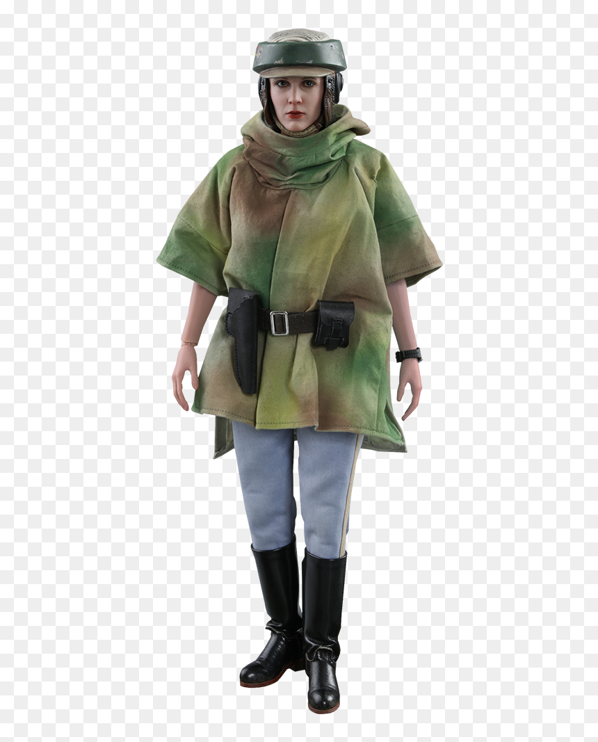 Hot Toys Leia And Wicket, HD Png Download - leia organa png