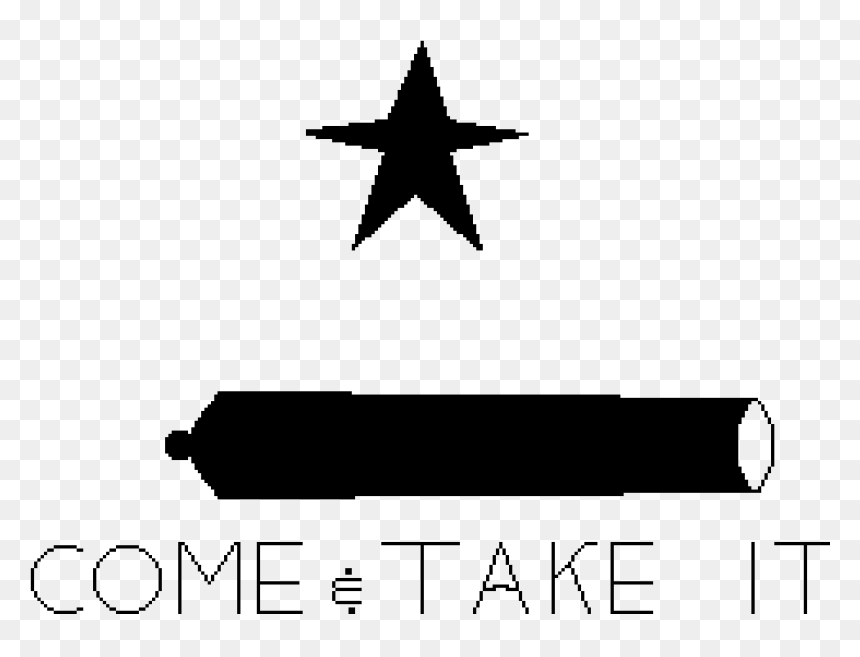 The Texas Come And Take It Flag - Come And Take It Flag Transparent, HD Png Download - bandera png