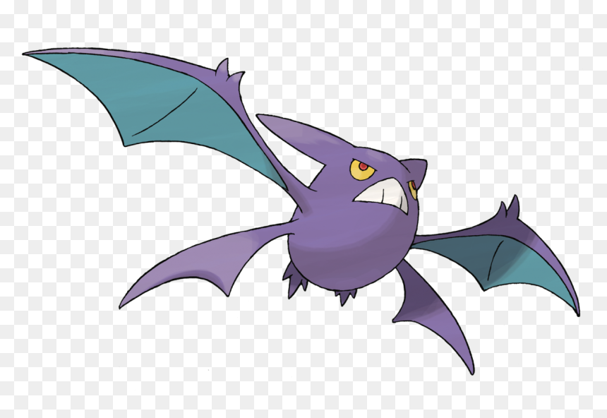 Pokemon #50 Top, HD Png Download - golbat png