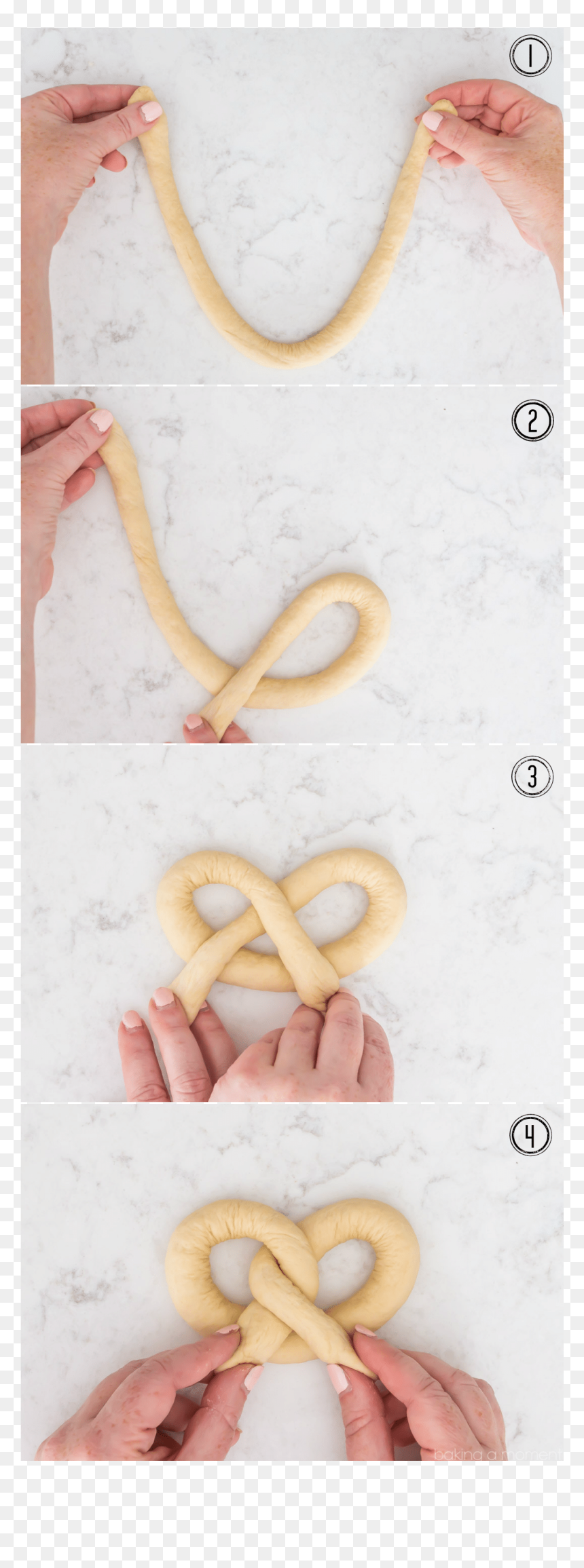 How To Twist A Soft Pretzel Shape, Plus The Best Homemade - Love, HD Png Download - soft pretzel png