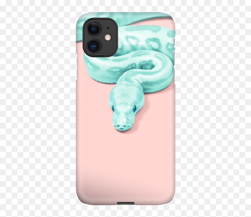 Green Snake Case Iphone - Blue And Pink Snake, HD Png Download - boa constrictor png