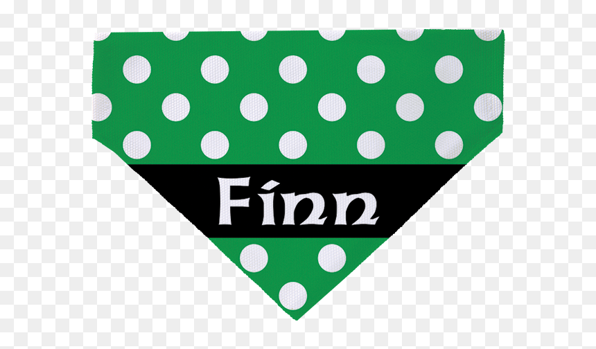 Green Dotted Irish Inspired Pet Scarf"
title="green - Polka Dot, HD Png Download - dotted pattern png
