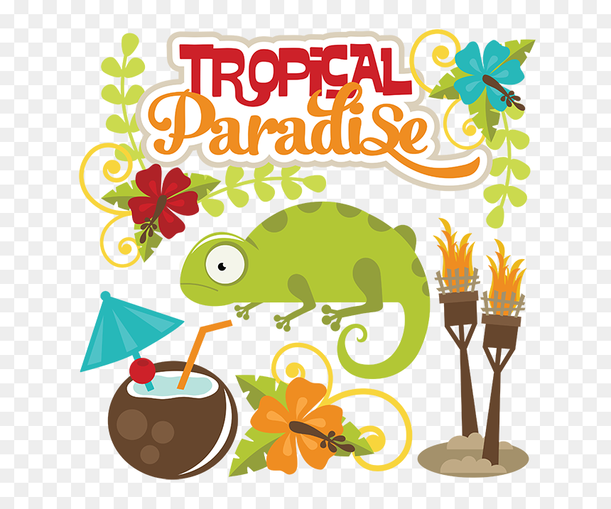 Tropical Svg Files, HD Png Download - tropical beach png