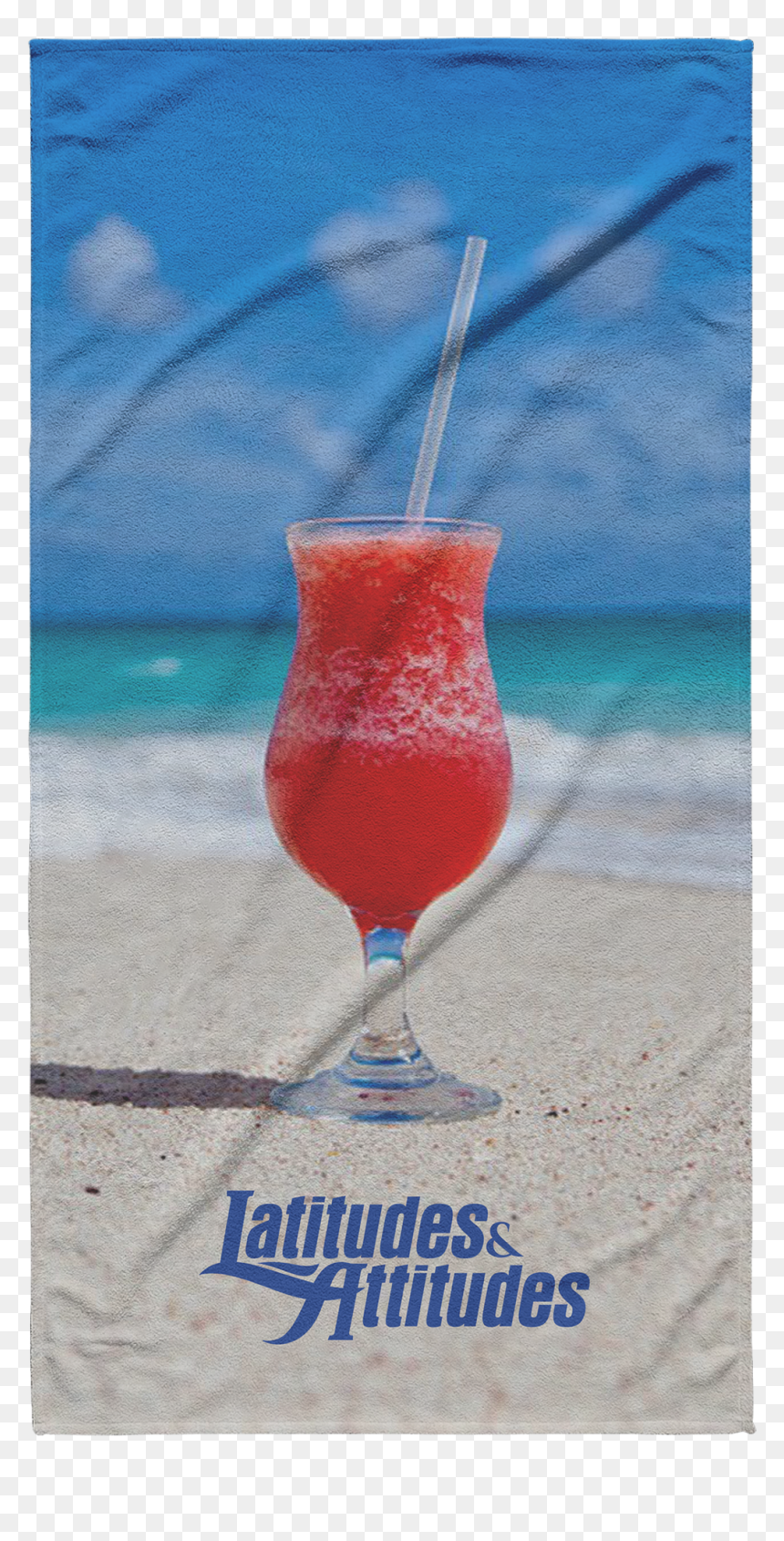Tropical Drink Beach Towel"
 Class= - Blue Hawaii, HD Png Download - tropical beach png