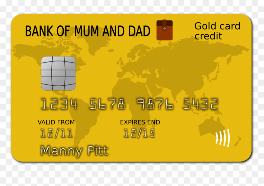 A Common Credit Card Among Teens - Credit Card Sticker, HD Png Download - credit score png