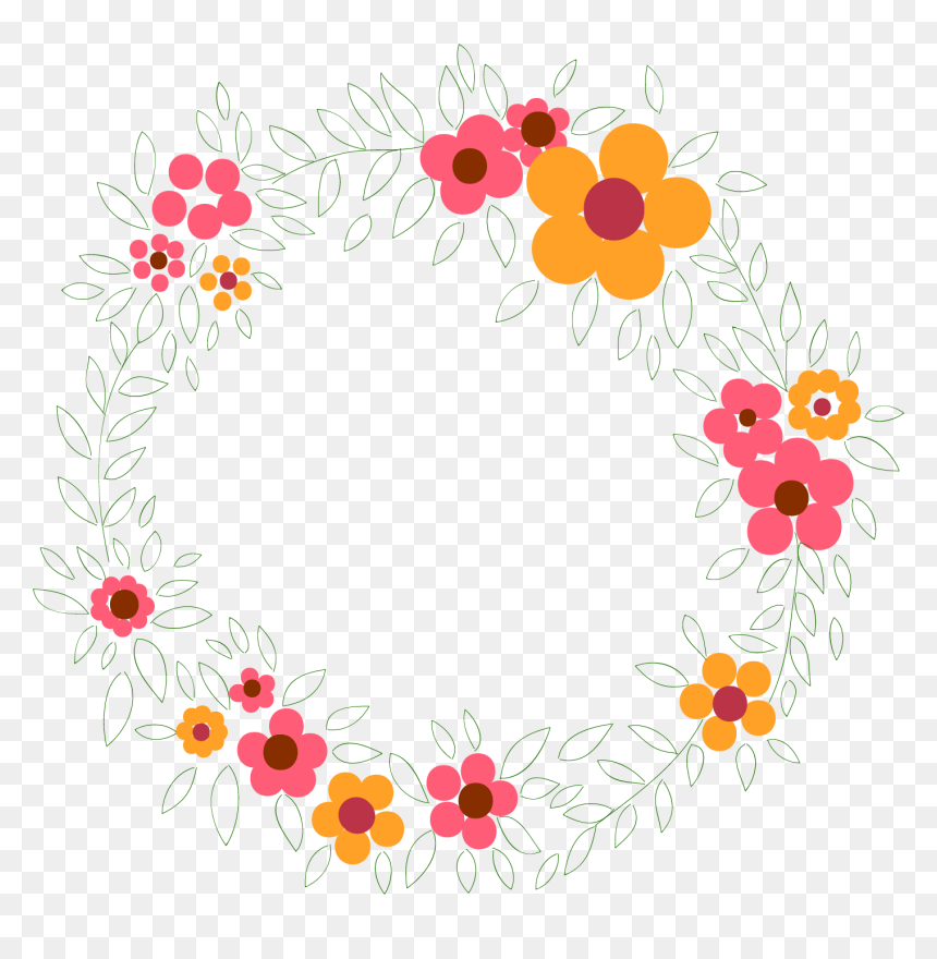 Circle, HD Png Download - greenery wreath png
