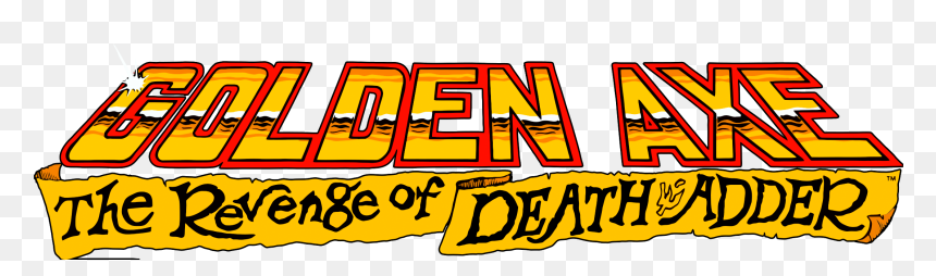 Golden Axe Revenge Of Death Adder Logo , Png Download, Transparent Png - revenge png