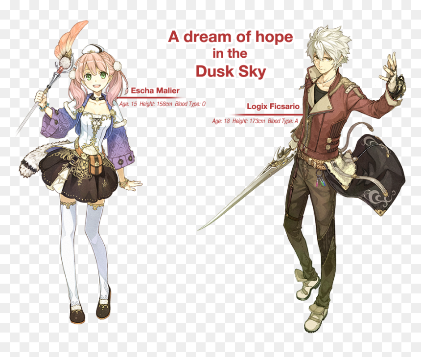 Atelier Escha Logy Concept Art, HD Png Download - anime blood png