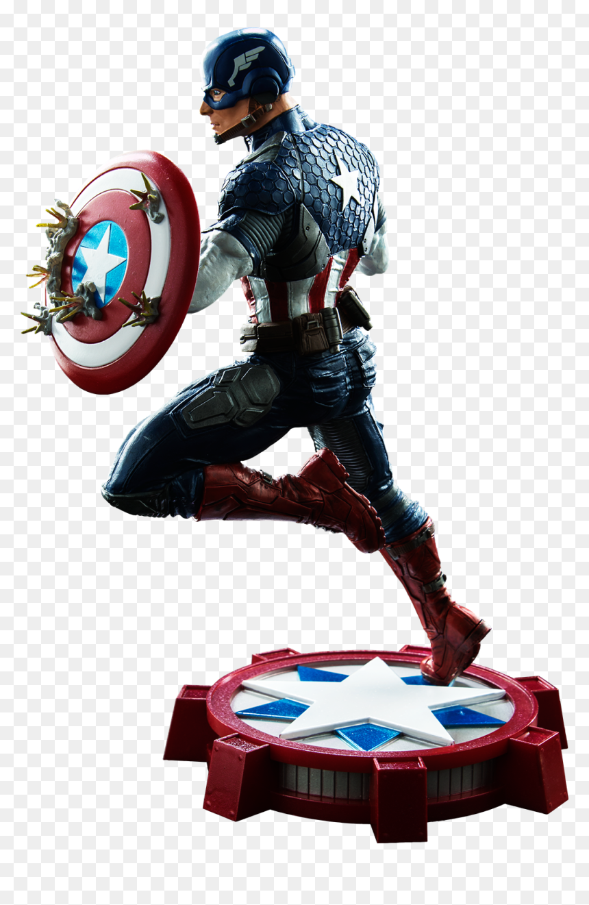Captain America Marvel Now Captain America Marvel Gallery - Marvel Gallery Captain America Statue, HD Png Download - captain america comic png