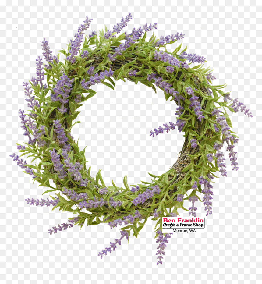 Wisteria, HD Png Download - greenery wreath png