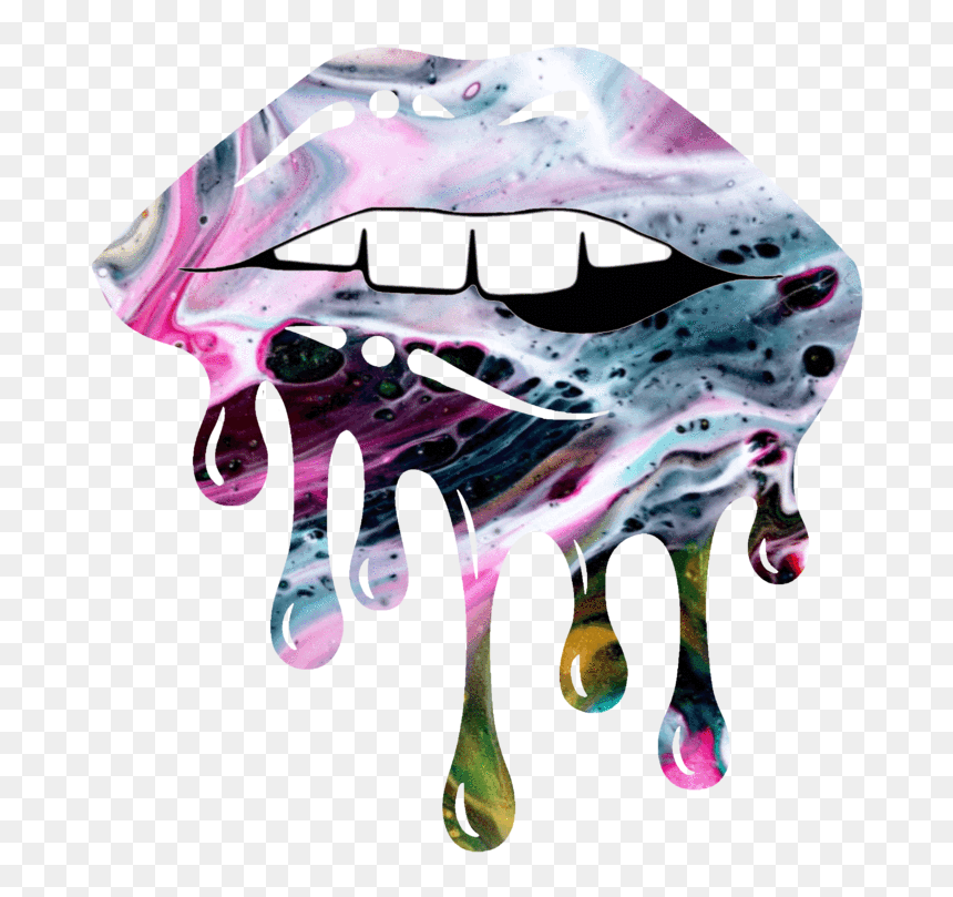 Illustration, HD Png Download - dripping lips png