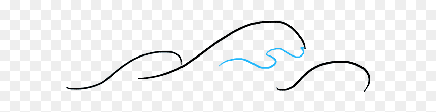 How To Draw Waves, HD Png Download - cartoon waves png