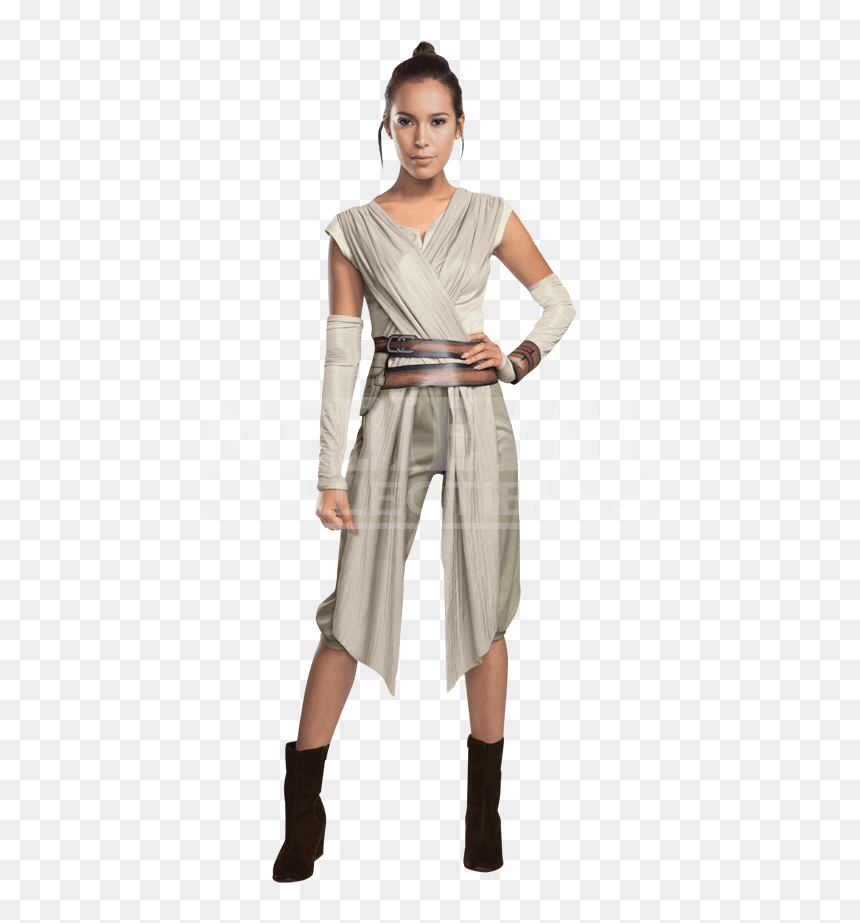 Force Awakens Deluxe Adult Rey Costume - Make Your Own Star Wars Outfit, HD Png Download - rey png star wars