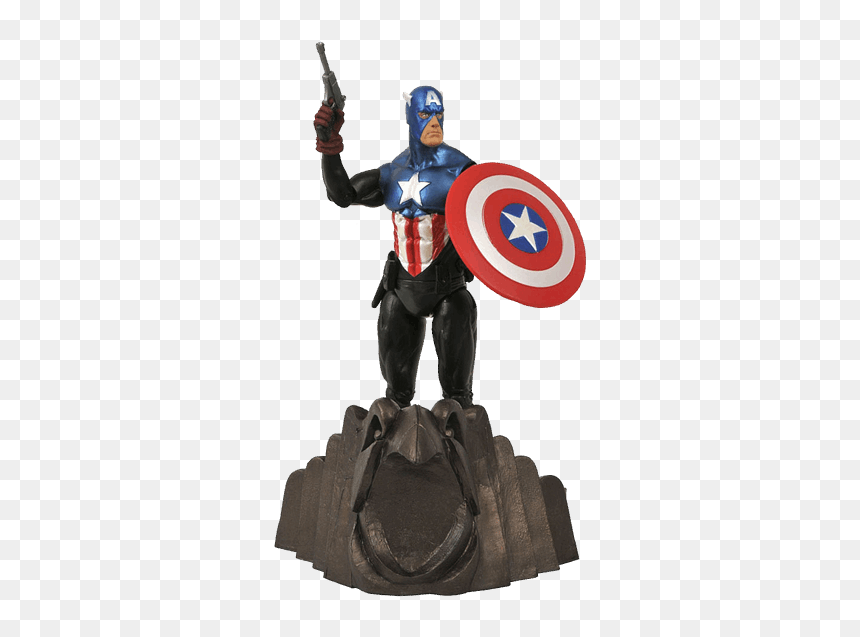 Capitan America Diamond Select, HD Png Download - captain america comic png