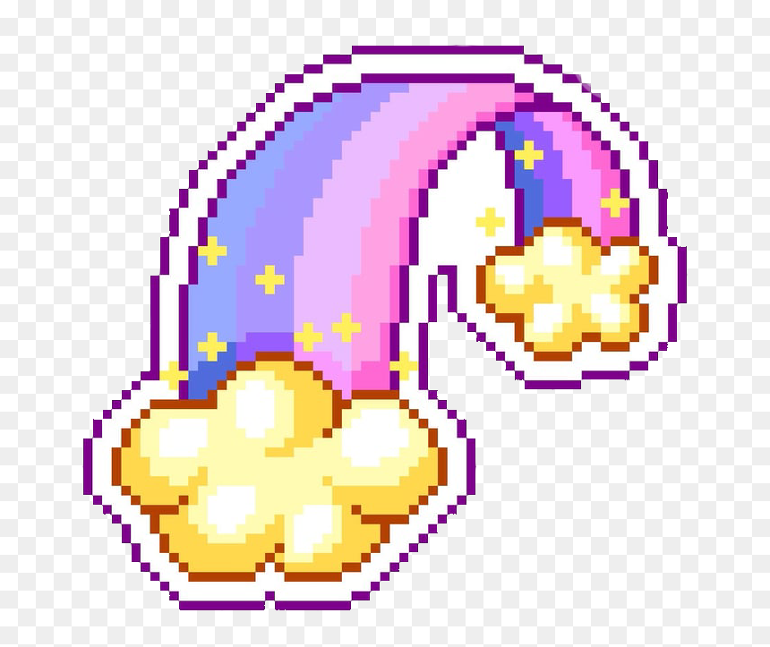 Pixel, Cloud, And Colors Image - Trapinch Fusion, HD Png Download - pixel cloud png