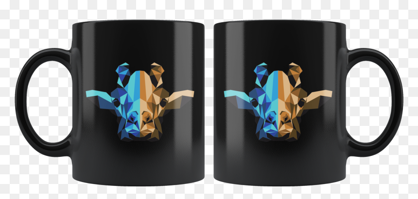 Giraffe Geometric Mug, Cool Giraffe, Giraffe Lover - Mug, HD Png Download - cool shape png