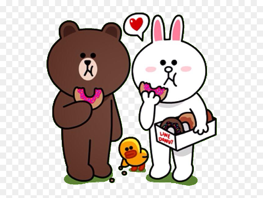 Bunny And Bear Gif, HD Png Download - bear emoji png