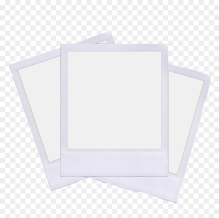 #frame #polaroid #photoframe #frames #whitepolaroid - Paper, HD Png Download - polaroid outline png