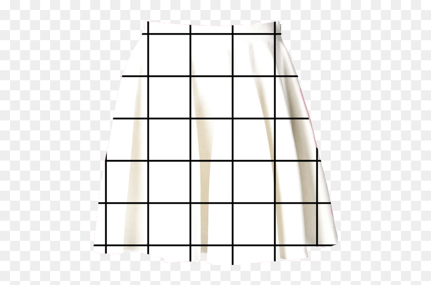Grid Skater Skirt - Line Art, HD Png Download - neon grid png