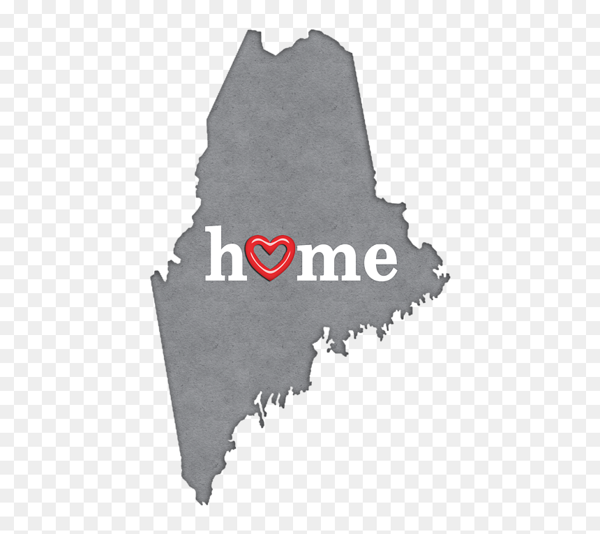 State Map Outline West Virginia With Heart, HD Png Download - maine outline png