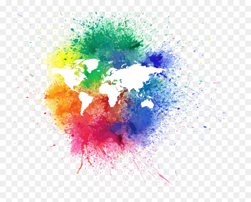 World Map, HD Png Download - watercolor stain png