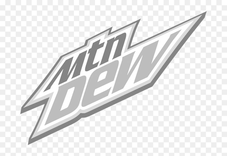 Mtn Dew - Mtn Dew Black And White, HD Png Download - mtn dew logo png