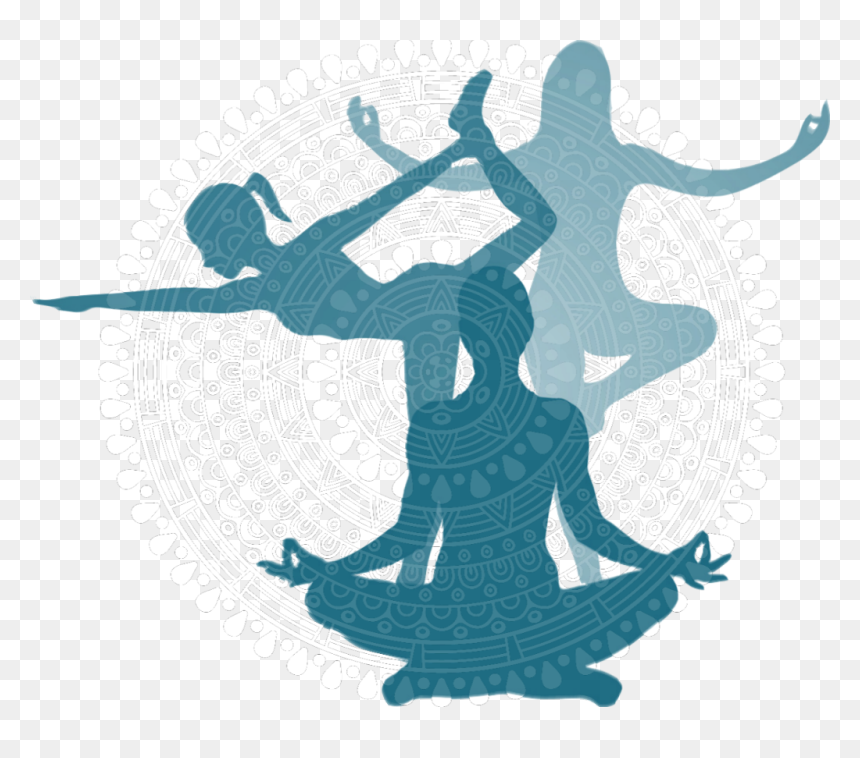 Yoga Background Images Clipart, HD Png Download - alligator silhouette png