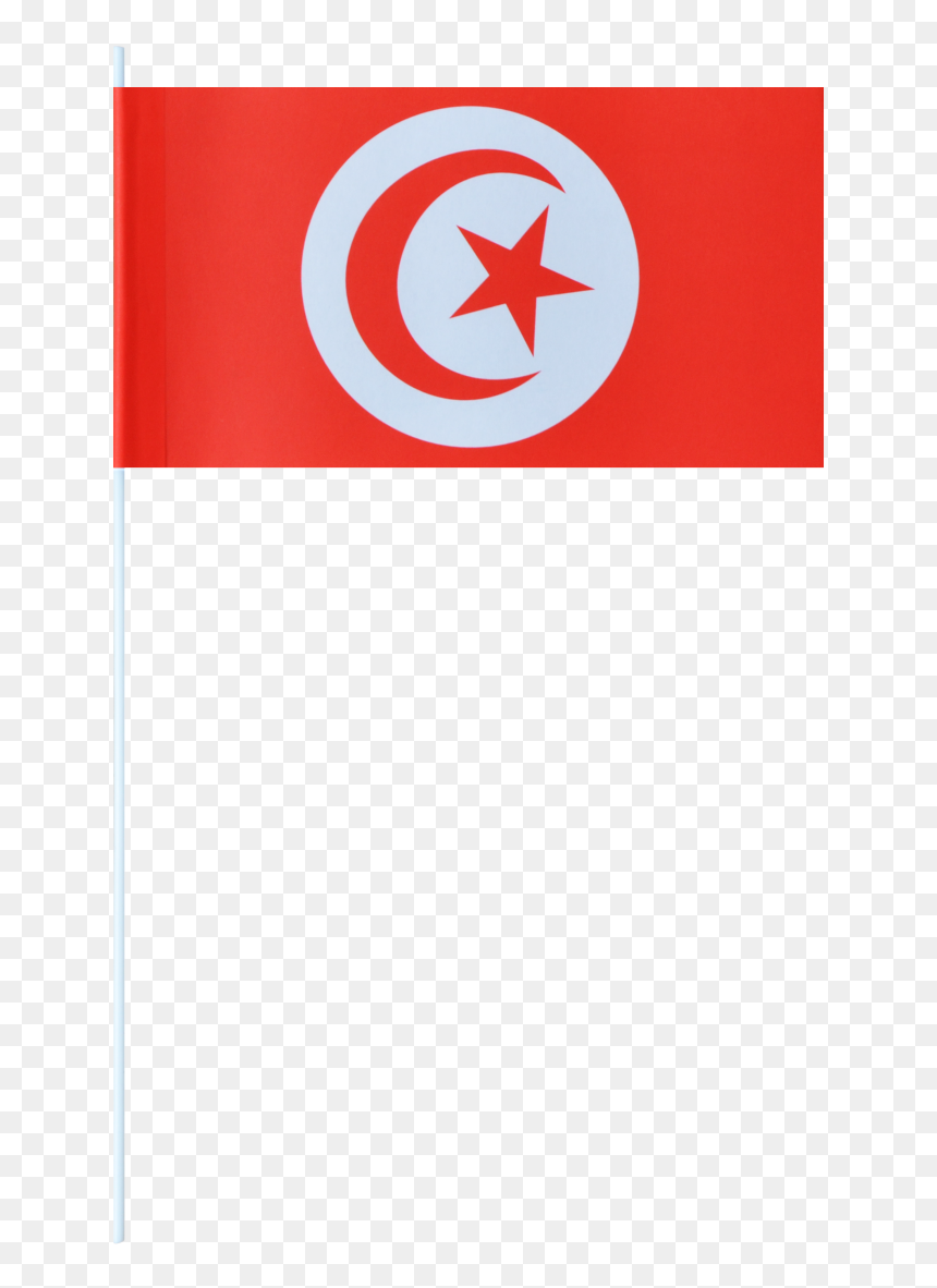 Tunisia Paper Flags - Tunisia Flag, HD Png Download - tunisia flag png