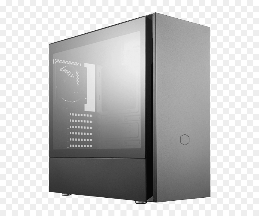 Silencio S600, Tempered Glass, No Psu, Atx, Black, - Cooler Master Silencio S400, HD Png Download - glass pieces png