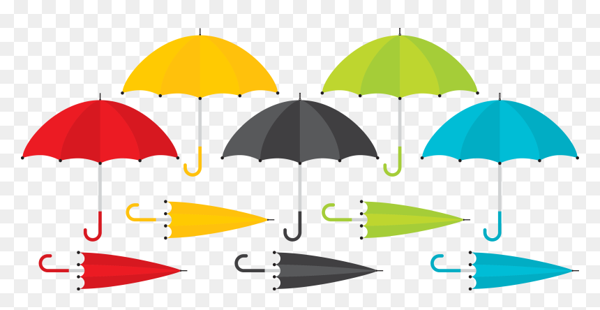 Transparent Closed Umbrella Png - Vector Umbrella Png, Png Download - closed umbrella png